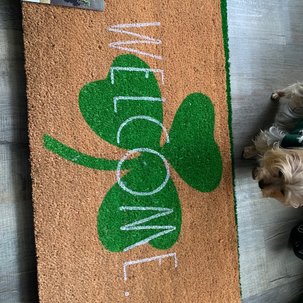 Rae Dunn st Patrick doormat